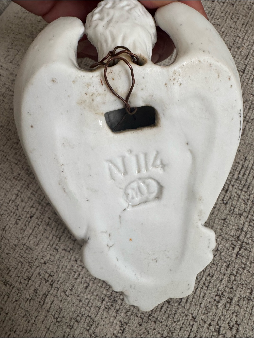 Antique Porcelain Angel - Picture 4 of 9